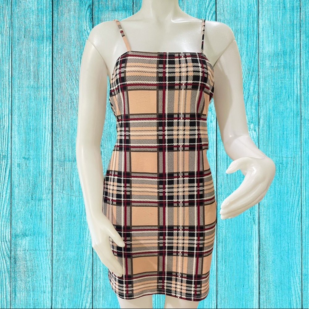 SHEIN Plaid Dres